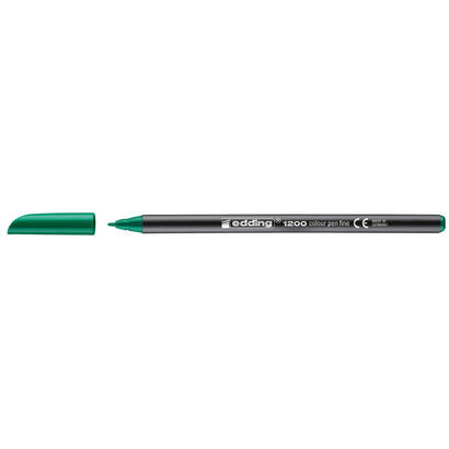 pack-de-10-unidades-edding-1200-rotulador-permanente-punta-redonda-trazo-entre-05-y-1-mm-tinta-con-base-de-agua-color-verde