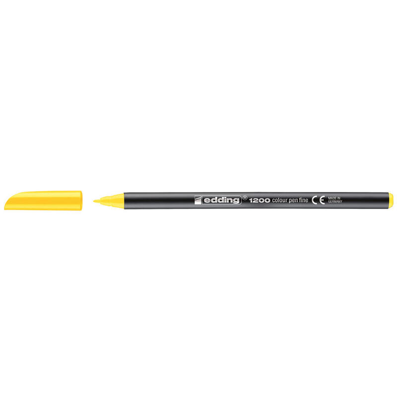 pack-de-10-unidades-edding-1200-rotulador-permanente-punta-redonda-trazo-entre-05-y-1-mm-tinta-con-base-de-agua-color-amarillo
