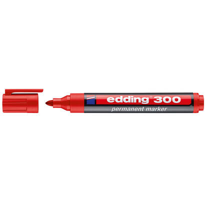 pack-de-10-unidades-edding-300-rotulador-permanente-punta-redonda-trazo-entre-15-y-3-mm-tinta-casi-inodora-capuchon-con-clip-sec