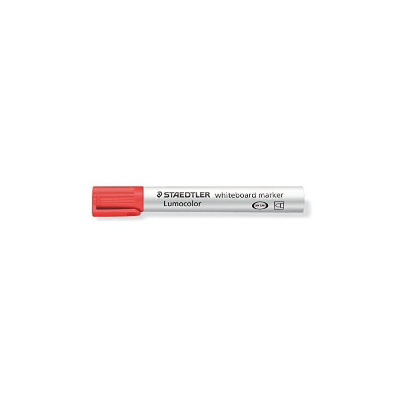 pack-de-10-unidades-staedtler-lumocolor-351-rotulador-para-pizarra-punta-redonda-trazo-2mm-capuchon-con-clip-color-rojo