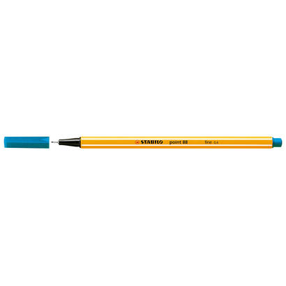 pack-de-10-unidades-stabilo-point-88-rotulador-de-punta-fina-de-fibra-trazo-de-04-mm-tinta-con-base-de-agua-color-azul-turquesa