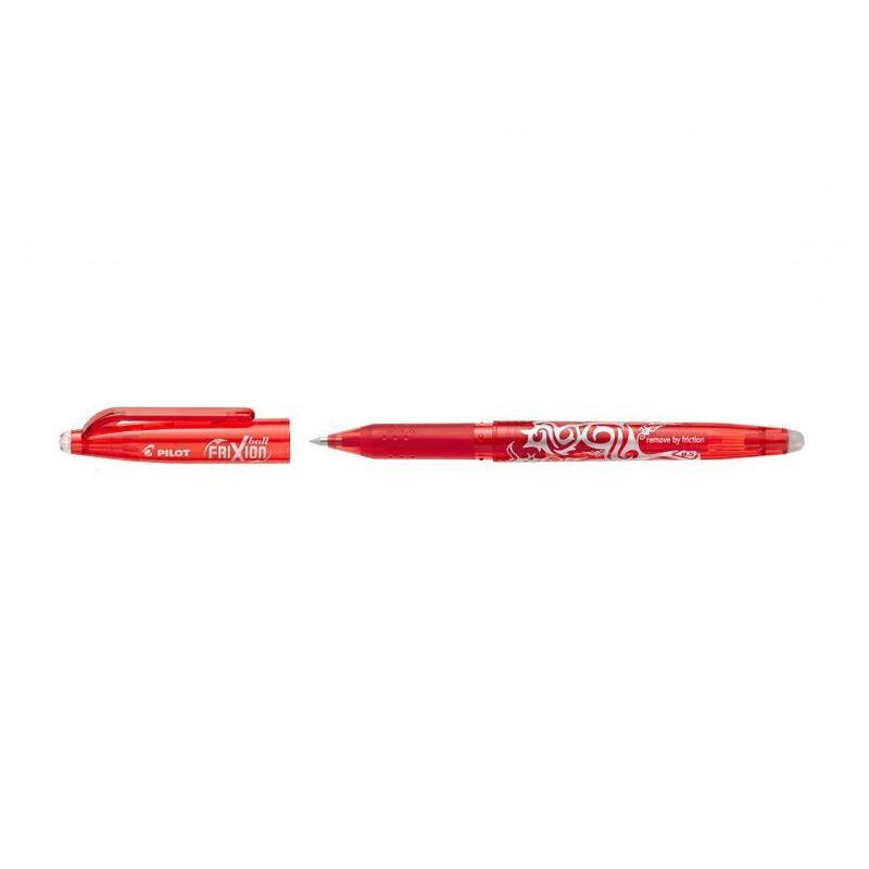 pack-12-unidades-pilot-boligrafo-de-gel-borrable-frixion-ball-punta-de-bola-redonda-07mm-trazo-04mm-grip-ergonomico-color-rojo