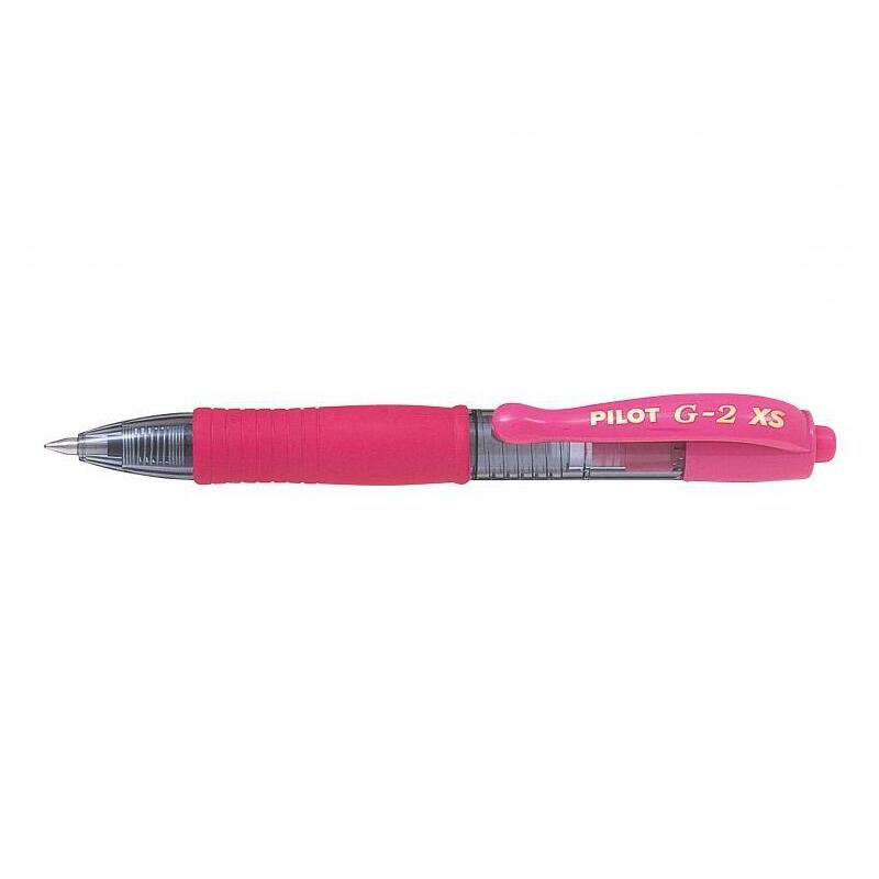 pack-12-unidades-pilot-boligrafo-de-gel-g2-pixie-xs-retractil-punta-de-bola-redonda-07mm-trazo-032mm-grip-ergonomico-color-rosa