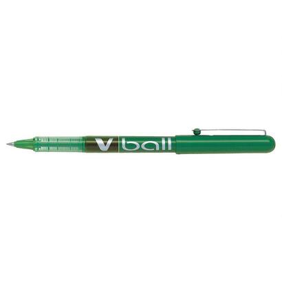 pack-12-unidades-pilot-boligrafo-de-tinta-liquida-v-ball-07-rollerball-punta-de-bola-redonda-07mm-trazo-05mm-color-verde