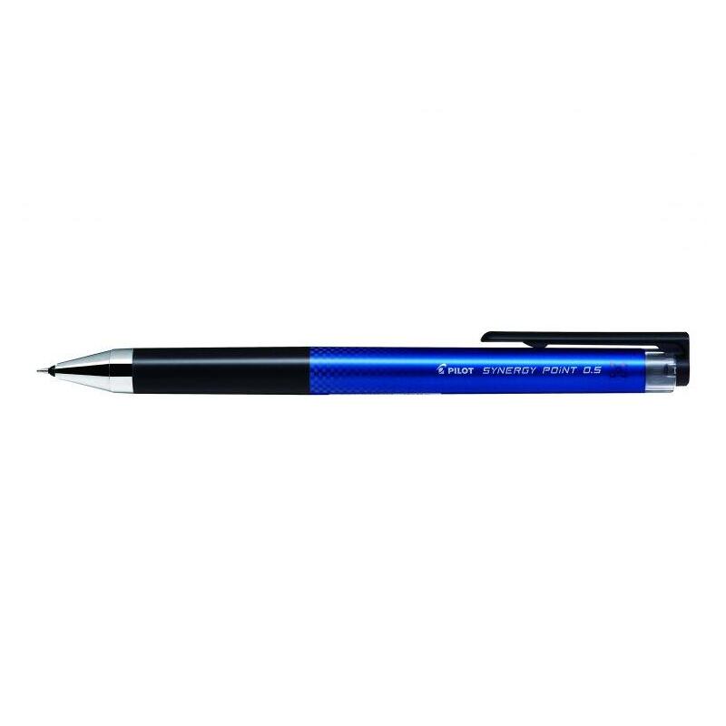 pack-12-unidades-pilot-boligrafo-de-gel-synergy-point-retractil-recargable-punta-fina-05mm-trazo-025mm-color-azul