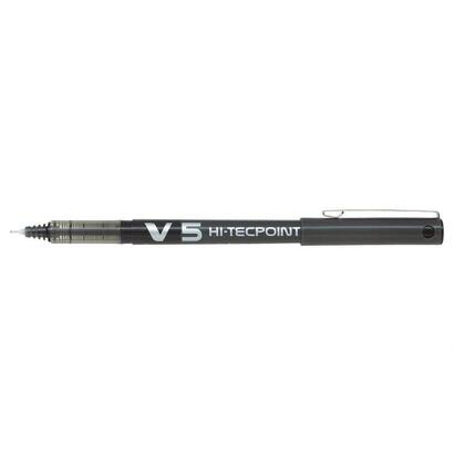 pack-de-12-unidades-pilot-boligrafo-de-tinta-liquida-v5-hi-tecpoint-rollerball-punta-fina-de-aguja-05mm-trazo-03mm-color-negro