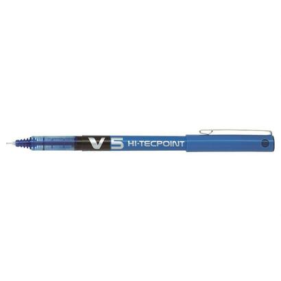 pack-12-unidades-pilot-boligrafo-de-tinta-liquida-v5-hi-tecpoint-rollerball-punta-fina-de-aguja-05mm-trazo-03mm-color-azul