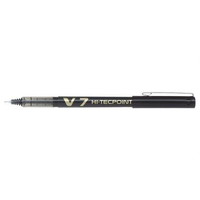pack-12-unidades-pilot-boligrafo-de-tinta-liquida-v7-hi-tecpoint-rollerball-punta-fina-de-aguja-07mm-trazo-05mm-color-negro