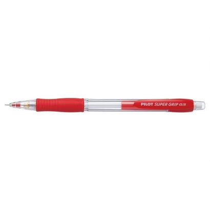 pack-de-12-unidades-pilot-portaminas-supergrip-h185-trazo-05mm-mina-hb-cuerpo-rojo