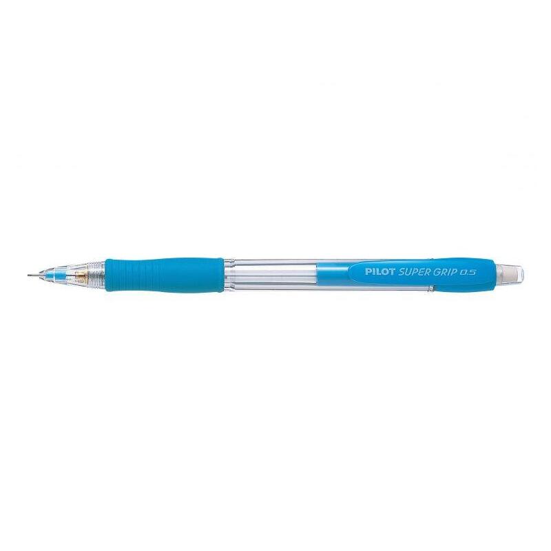 pack-de-12-unidades-pilot-portaminas-supergrip-h185-trazo-05mm-mina-hb-cuerpo-azul-claro