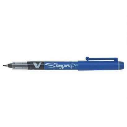 pack-de-12-unidades-pilot-rotulador-de-punta-fina-v-sign-pen-punta-fina-de-2mm-trazo-de-06mm-color-azul