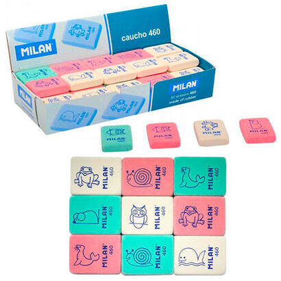 pack-de-60-unidades-milan-460-goma-de-borrar-rectangular-flexible-miga-de-pan-caucho-sintetico-dibujos-infantiles-colores-surtid