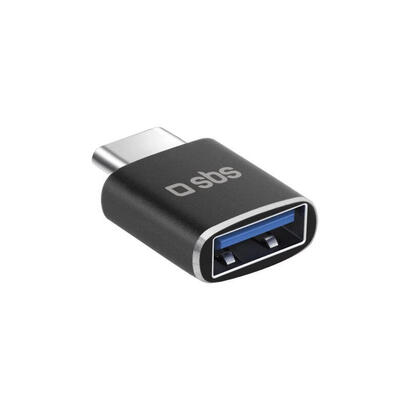 sbs-teadapttcusb-cambiador-de-genero-para-cable-usb-c-usb-a-negro