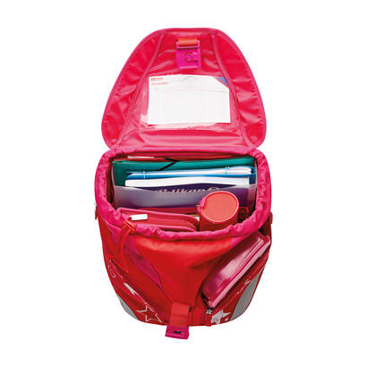 herlitz-softlight-plus-starsstrips-juego-de-mochila-escolar-chica-poliester-rosa-rojo