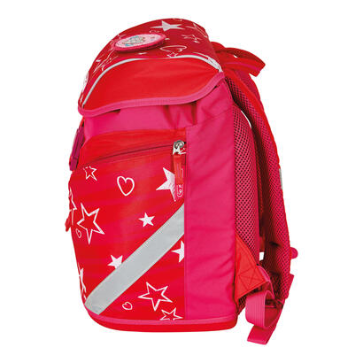 herlitz-softlight-plus-starsstrips-juego-de-mochila-escolar-chica-poliester-rosa-rojo