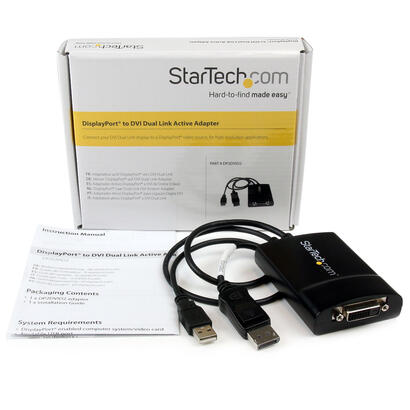 startech-adaptador-de-video-activo-displayport-a-dvi-d