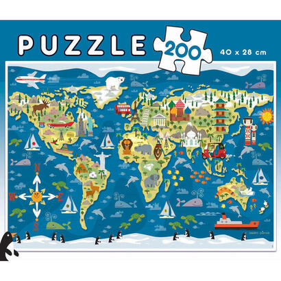 puzzle-mapamundi-200pzs