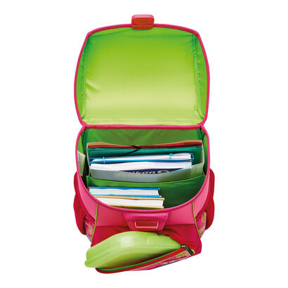 herlitz-loop-plus-bloomy-horse-juego-de-mochila-escolar-chica-poliester-rosa-amarillo