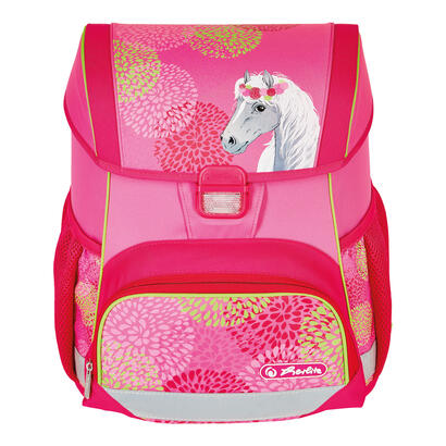 herlitz-loop-plus-bloomy-horse-juego-de-mochila-escolar-chica-poliester-rosa-amarillo