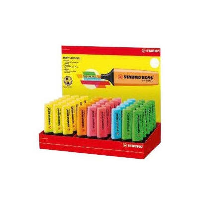 stabilo-expositor-45-marcadores-fluorescentes-boss-original-6-colores-surtidos
