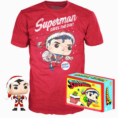 set-figura-pop-tee-dc-comics-superman-exclusive-flocked-talla-l