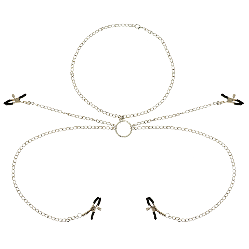 ohmama-fetish-4-pinzas-pezones-con-collar-de-cadenas ohmama-fetish-4-pinzas-pezones-con-collar-de-cadenas