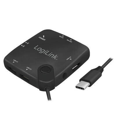 logilink-ua0344-hub-de-interfaz-usb-20-type-c-negro