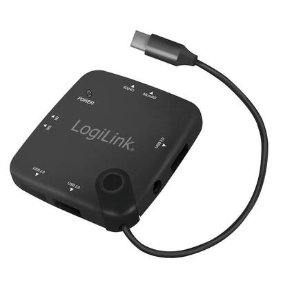 logilink-ua0344-hub-de-interfaz-usb-20-type-c-negro