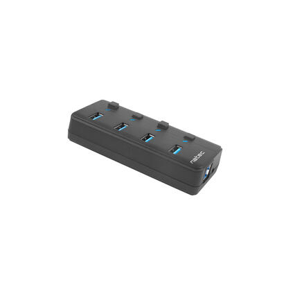 natec-hub-usb-30-mantis2-4-ports-onoff-with-ac-adapter-black