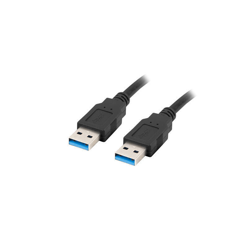 lanberg-cable-usb-a-mm-30-05m-negro