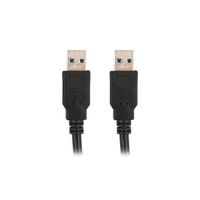 lanberg-cable-usb-a-mm-30-05m-negro