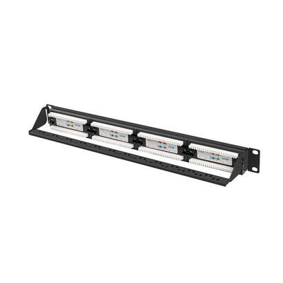 lanberg-ppua-1024-b-patch-panel-24-puertos-1u-cat6a-utp-negro