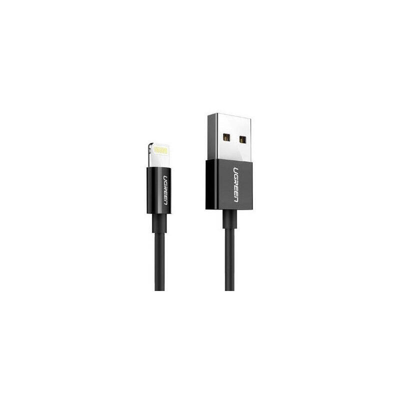 cable-2x1-ugreen-lightning-a-usb-a-20-1m-negro