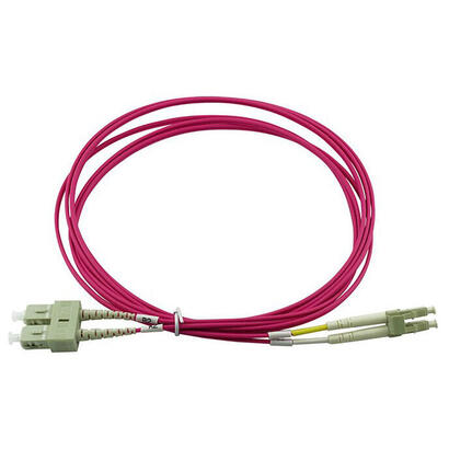blueoptics-sfp3132fu1mk-cable-de-fibra-optica-1-m-lc-sc-om4-rojo