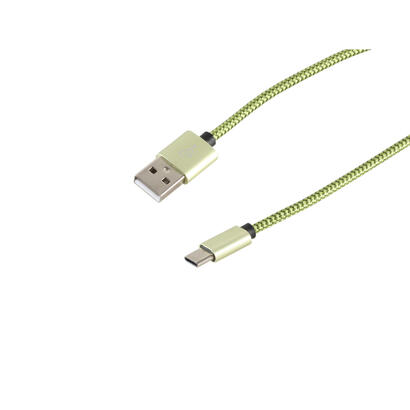 s-conn-14-50119-cable-usb-09-m-usb-20-usb-a-usb-c-verde