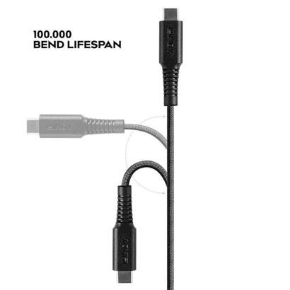 lindy-31286-cable-usb-c-lightning-1-m-negro