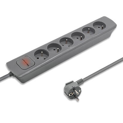 regleta-qoltec-50277-power-strip-6-sockets-18m-grey