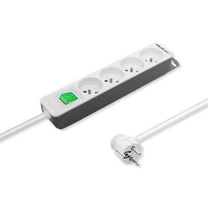 regleta-qoltec-50288-power-strip-4-sockets-18m-white-grey