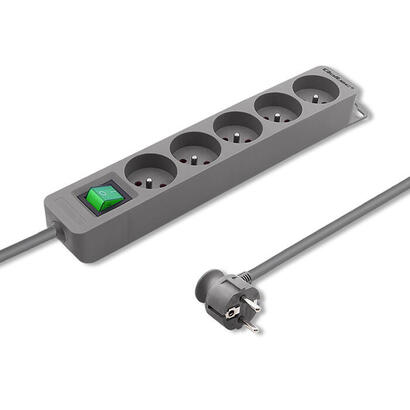 qoltec-50289-power-strip-5-sockets-18m-grey