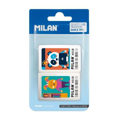 milan-4018-pack-de-2-gomas-de-borrar-rectangulares-miga-de-pan-caucho-suave-sintetico-dibujos-infantiles-a-color