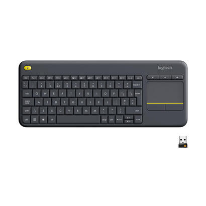 teclado-suizo-logitech-k400-plus-tv-rf-inalambrico-qwertz-negro