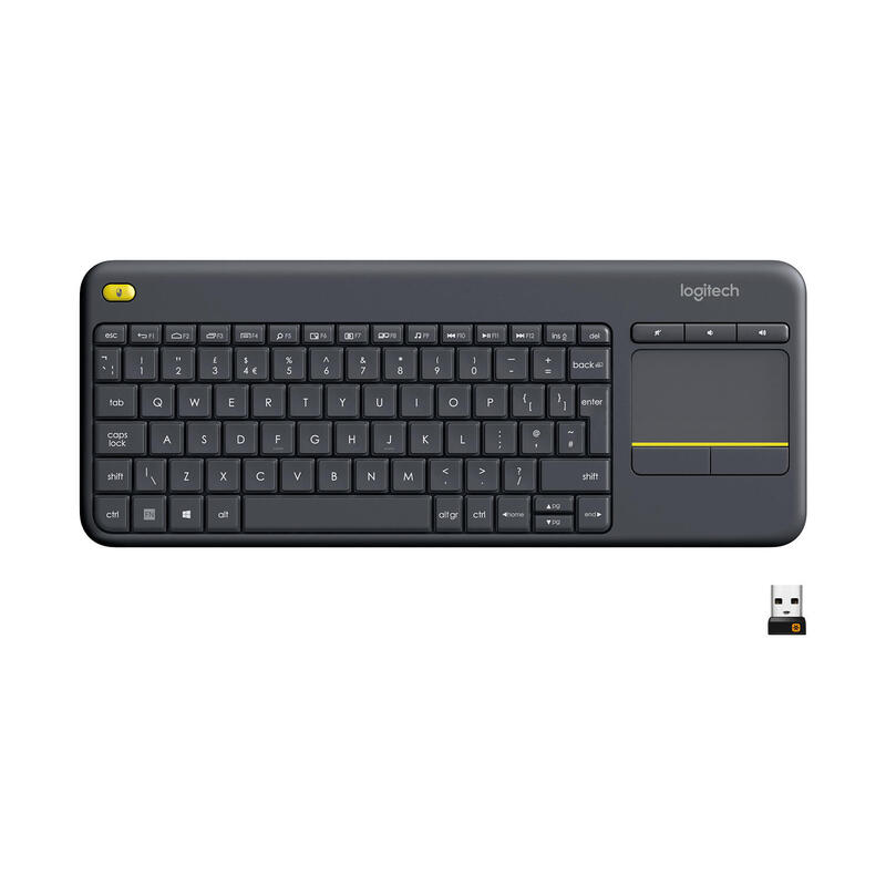 teclado-suizo-logitech-k400-plus-tv-rf-inalambrico-qwertz-negro teclado-suizo-logitech-k400-plus-tv-rf-inalambrico-qwertz-negro