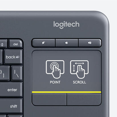 teclado-suizo-logitech-k400-plus-tv-rf-inalambrico-qwertz-negro