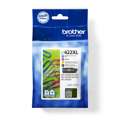 tinta-original-brother-422-xl-multipack-negro-cyan-magenta-amarillo-lc-422vlvaldr