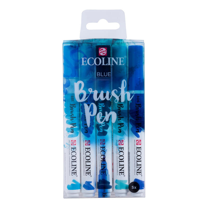 talens-ecoline-rotuladores-brush-pen-punta-pincel-estuche-de-5-azul