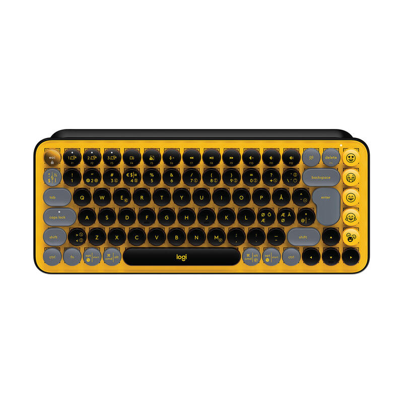 teclado-nordico-logitech-pop-keys-wireless-mechanical-keyboard-with-emoji-keys-rf-wireless-bluetooth-qwerty-negro-gris-amarillo