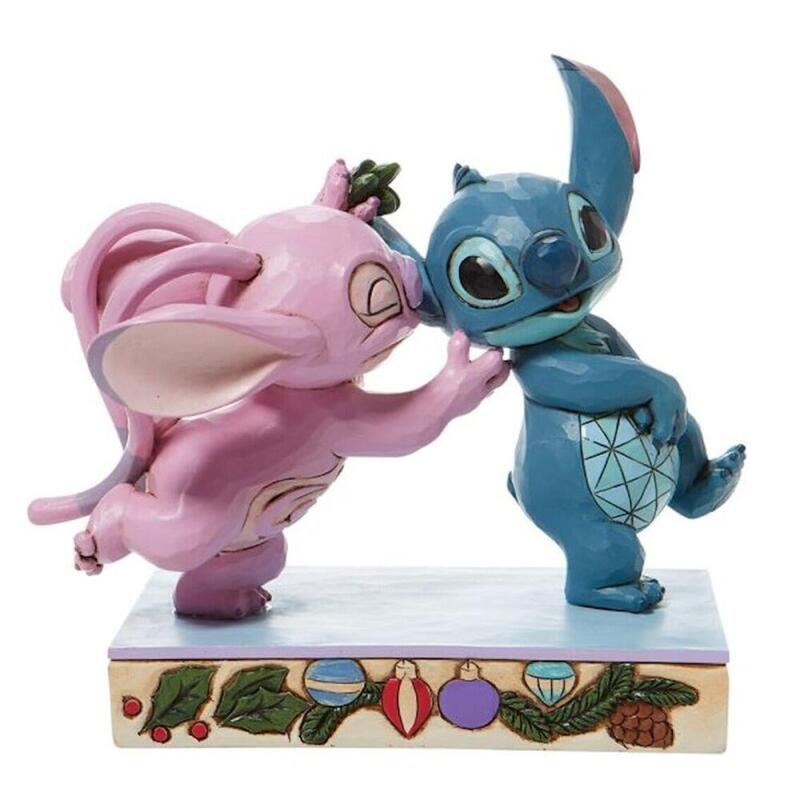 figura-enesco-disney-lilo-stitch-stitch-y-angel-con-murdago