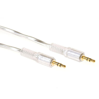 act-high-quality-35-mm-stereo-jack-connection-cable-male-male-cable-de-audio-3-m-35mm-transparente