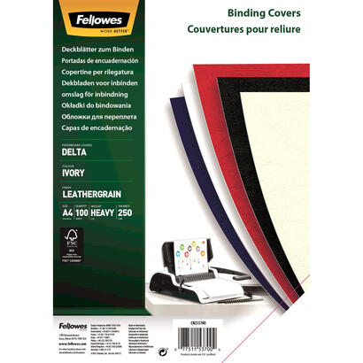 fellowes-pack-de-100-portadas-de-carton-simil-piel-delta-cuero-a4-250-gr-color-marfil