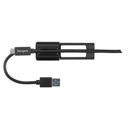 targus-acc110401glx-cable-usb-01-m-usb-a-usb-c-negro